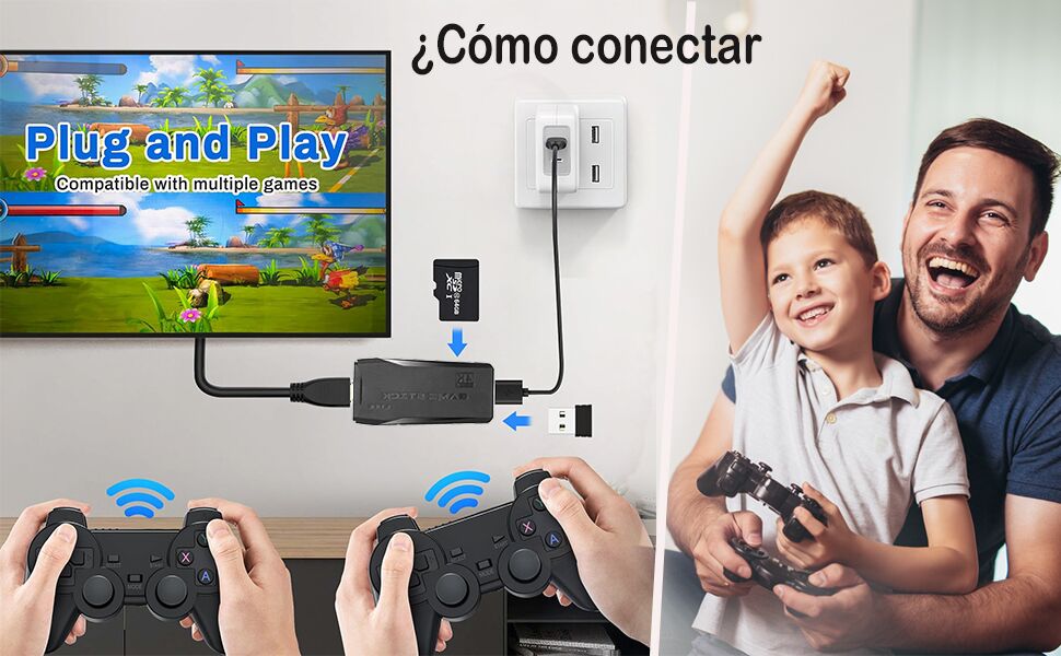 Consola Retro Inalámbrica HDMI 10.000 juegos (9 Emuladores) 5 Consola Retro Inalámbrica HDMI 10.000 juegos (9 Emuladores) - Image 5