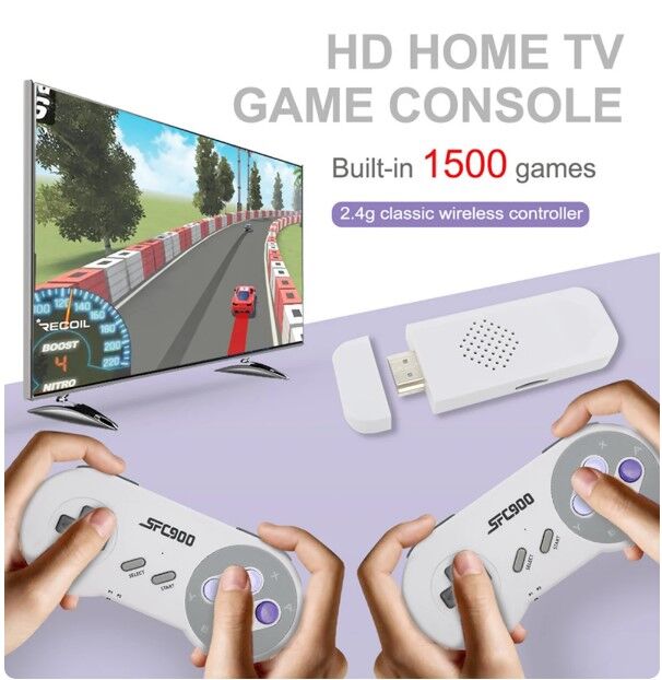 Consola Retro Super Nintendo Inalámbrica HDMI 1500 juegos 4 Consola Retro Super Nintendo Inalámbrica HDMI 1500 juegos - Image 4