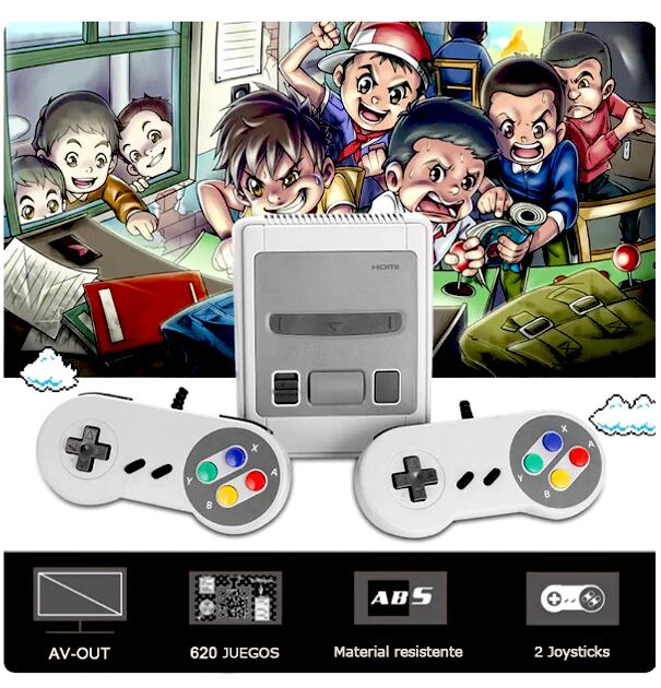 Consola Retro mini 8 Bits 620 juegos 2 Consola Retro mini 8 Bits 620 juegos - Image 2